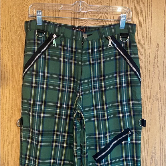 Morbid Threads Green Plaid Pants - Picture 2 of 6